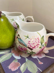 Chinese Style Bird and Flower Ceramic Creamer, 250 ml - detail 2