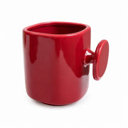 Red 380 ml Cup with Block Handle, Durable Drinkware - product view 1