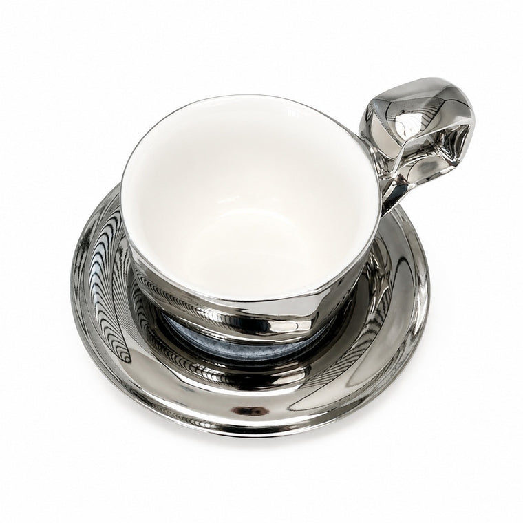 Pearl-Glaze Balloon Ceramic Coffee Mug, 115mm, Not Microwave Safe - product view 1