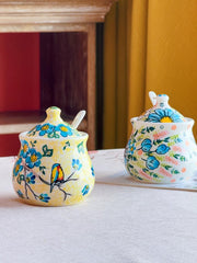 Blue Melamine Seasoning Jar Tray Set, 3-Piece - detail 2