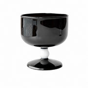 Stemmed Dessert Glass, Mysterious Black, Single Cup, Borosilicate - product view 1