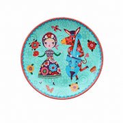Decorative Round Dinner Plate, Birds and Blossoms, 8.8 Inch Ceramic - product view 14