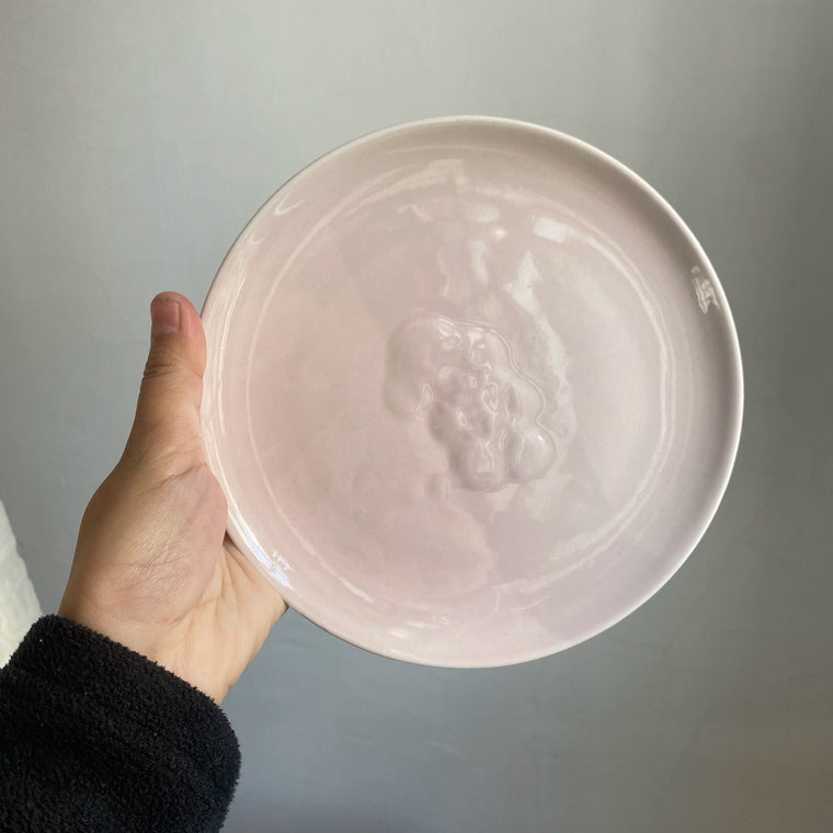 Pink Small Plate 7 Inch, 17.8 x 1.5 cm, Ceramic Dinnerware - detail 1