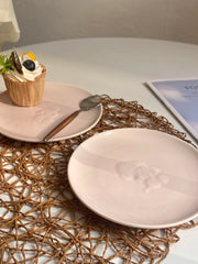 Pink Small Plate 7 Inch, 17.8 x 1.5 cm, Ceramic Dinnerware - detail 3
