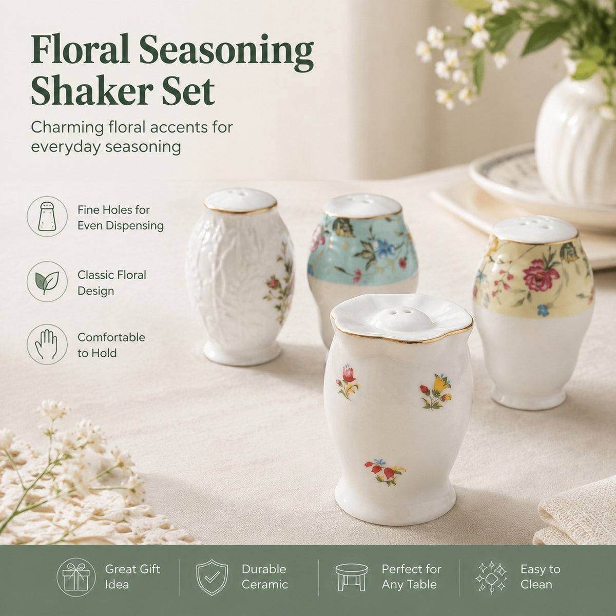 Pink Floral Tableware Collection - detail 2