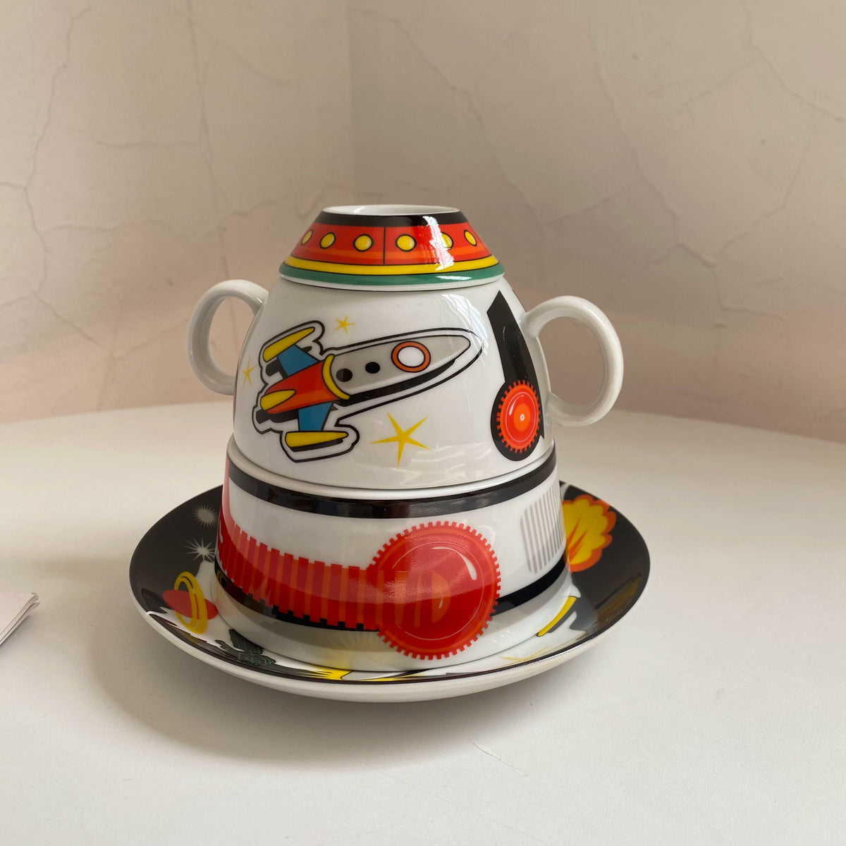 Cartoon Children's Tableware Set, Kids Dinnerware, Cute Design - detail 3