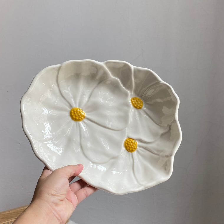 White Fruit Stand, 27 x 22.5 x 4.3 cm, Decorative Fruit Holder - detail 1