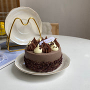 Pearlescent Glaze Gold Rimmed Small Dish Set - detail 1