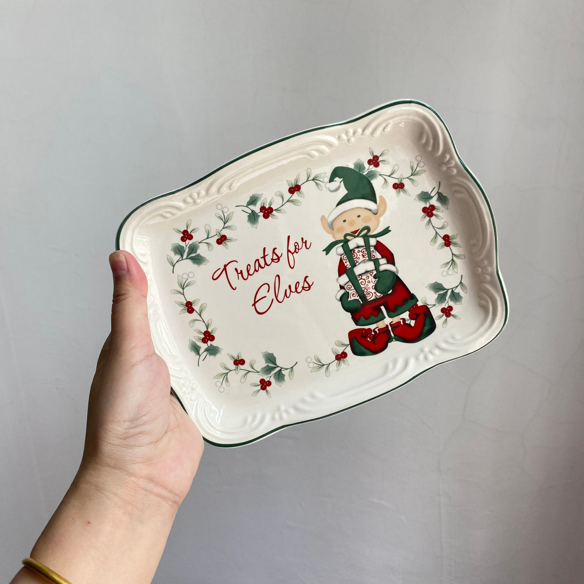 Rectangular Berry Gift Plate, 8 Inch, Ceramic Dinnerware - detail 1