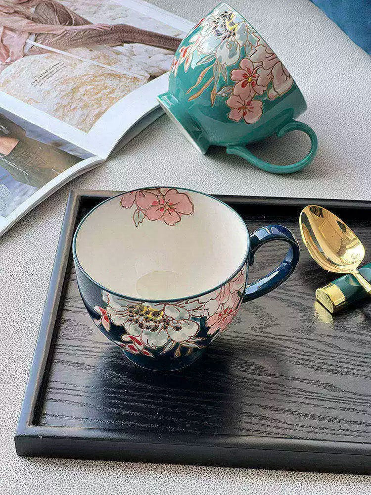 Flower Crown Mug and Spoon Set, Ceramic, 420ml - detail 2