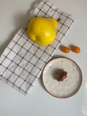Round Cookie Small Dish, Ceramic Serving Plate for Dessert - detail 3