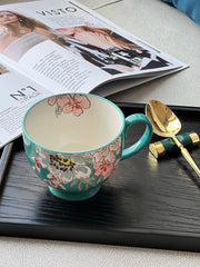 Flower Crown Mug and Spoon Set, Ceramic, 420ml - detail 3