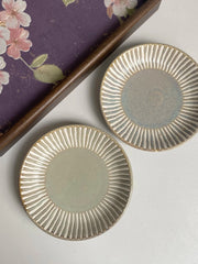 Relief Reactive Glaze Small Dish, Ceramic Decorative Plate - detail 2
