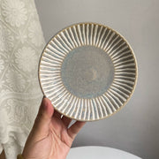 Relief Reactive Glaze Small Dish, Ceramic Decorative Plate - detail 1