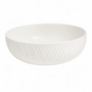Large White Soup Bowl 8.75 Inch, Ceramic Relief Design, 22.3 x 7.6 cm - product view 1