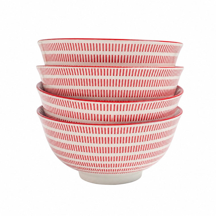 Small Bowl, Red Exterior Black Interior, 11.5 x 5.6 cm - product view 1