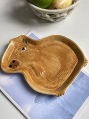Capybara Plate 23 x 19 x 2.5 cm, Decorative Dinner Plate - detail 3