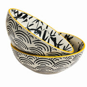 Ink Bamboo Soup Bowl, 18.5 x 6 cm, Ceramic - product view 2