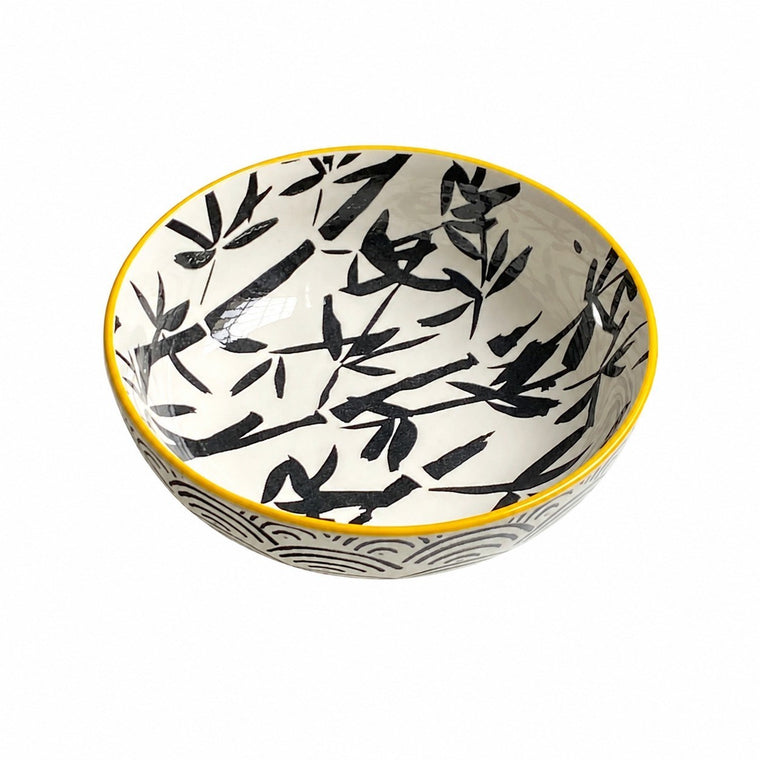 Ink Bamboo Soup Bowl, 18.5 x 6 cm, Ceramic - product view 1