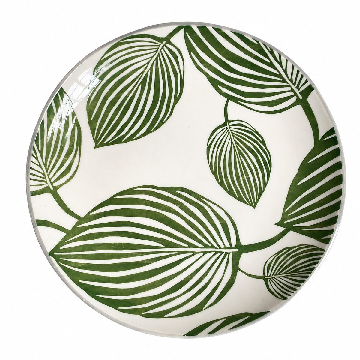 Black Leaf Plate 10.5 Inch, 26.5 x 2.8 cm, Ceramic Dinnerware - product view 1