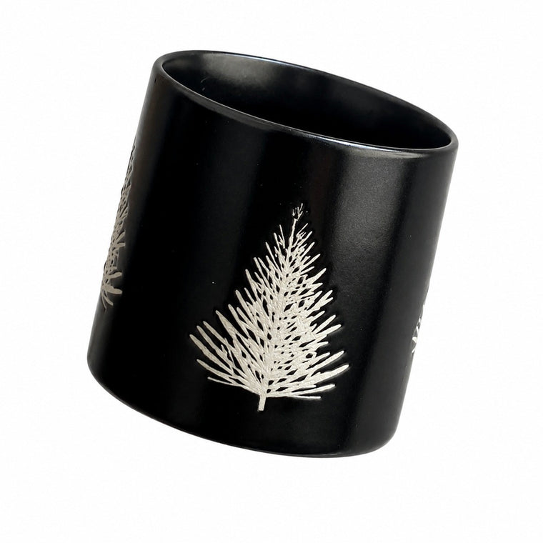 Christmas Tree Handheld Black Cup, Novelty Holiday Drinkware - product view 1