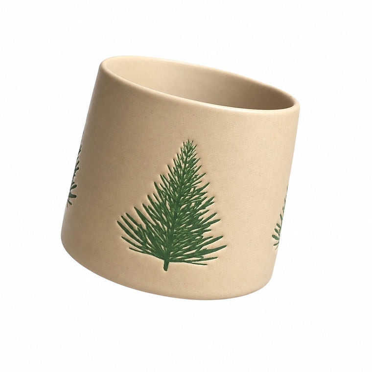 Christmas Tree Handheld Black Cup, Novelty Holiday Drinkware - product view 2