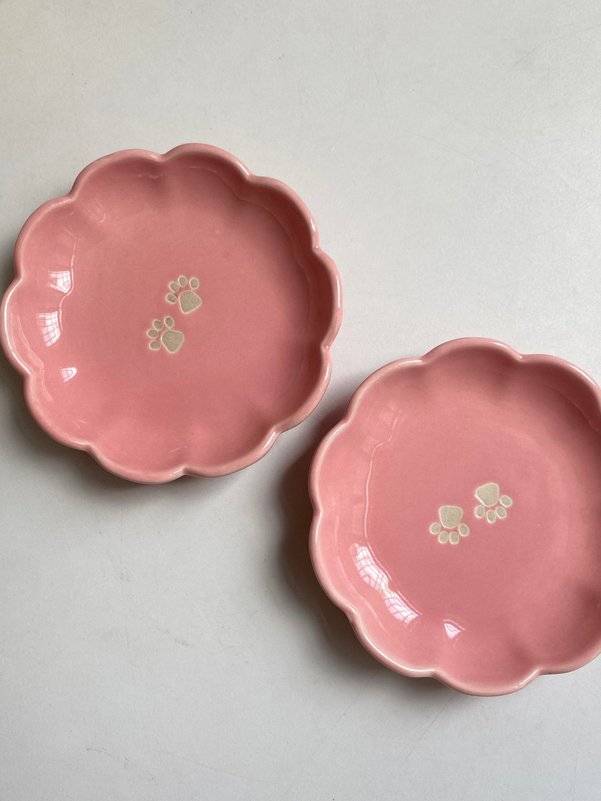 Cat Paw Pink Small Dish, 1 Piece, Cute Ceramic Plate - detail 2