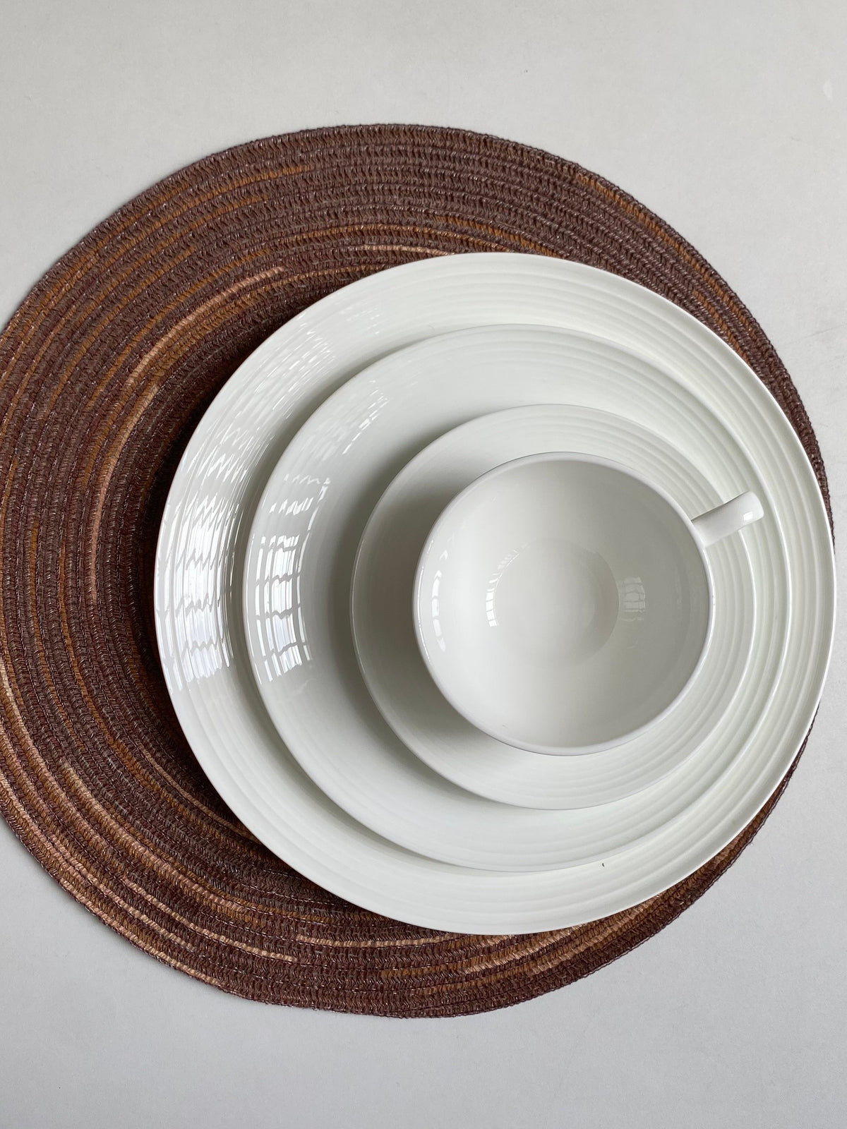 Ribbed White Tableware Collection - detail 3