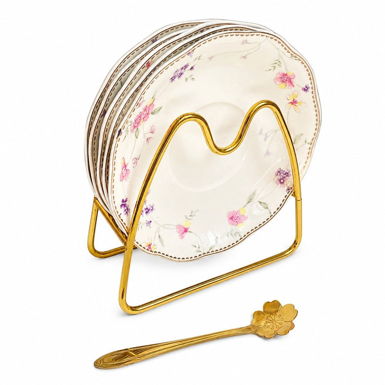 Romantic Floral Small Dish, Decorative Plate - product view 1