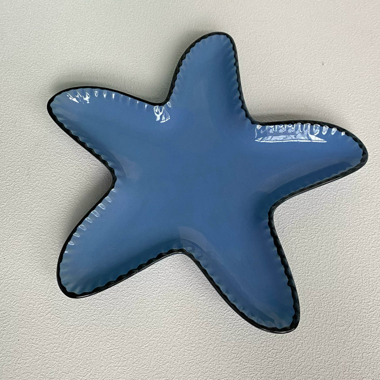 Ceramic Starfish Plate 28cm, Decorative Dinnerware - detail 1