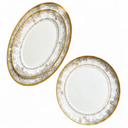 Ceramic Fish Platter, Palace Design, 11.5 Inch, 29 x 21 x 2.5 cm, Elegant Serveware - product view 1