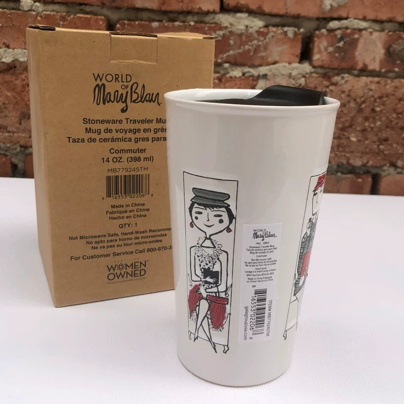 Ceramic Tumbler, Four Figure Designs, 400ml - detail 3