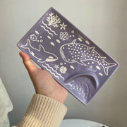 Ceramic Plate, Taro Purple Dumpling Design, 19.3 x 11.3 x 1.8 cm, Decorative Dinnerware - detail 1