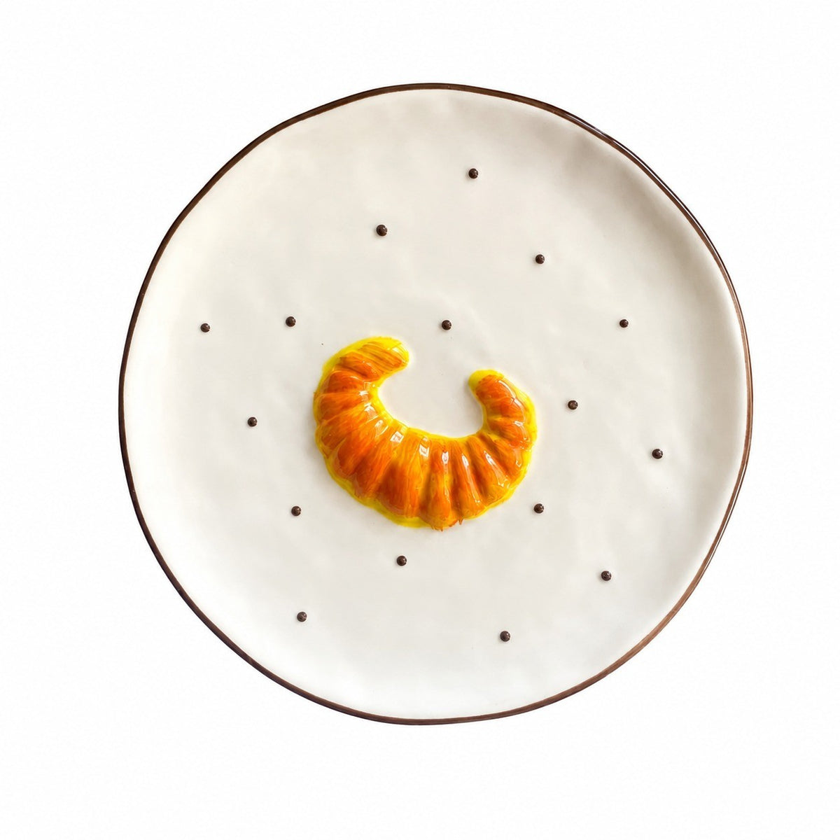 Donut Beaded Plate 20 x 1.6 cm, Decorative Dinnerware - product view 2