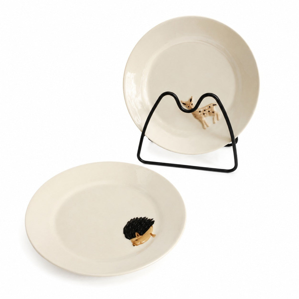 Ceramic Plate, 7 Inch, Little Hedgehog Design, 18 x 2 cm, Decorative Dinnerware - product view 4