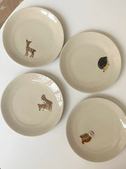 Ceramic Plate, 7 Inch, Little Hedgehog Design, 18 x 2 cm, Decorative Dinnerware - detail 2