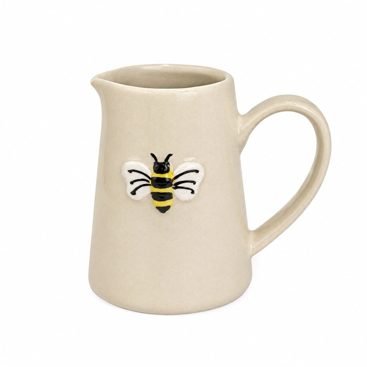 Long-Legged Bird Small Ceramic Creamer, Decorative Pitcher for Coffee & Tea - product view 3