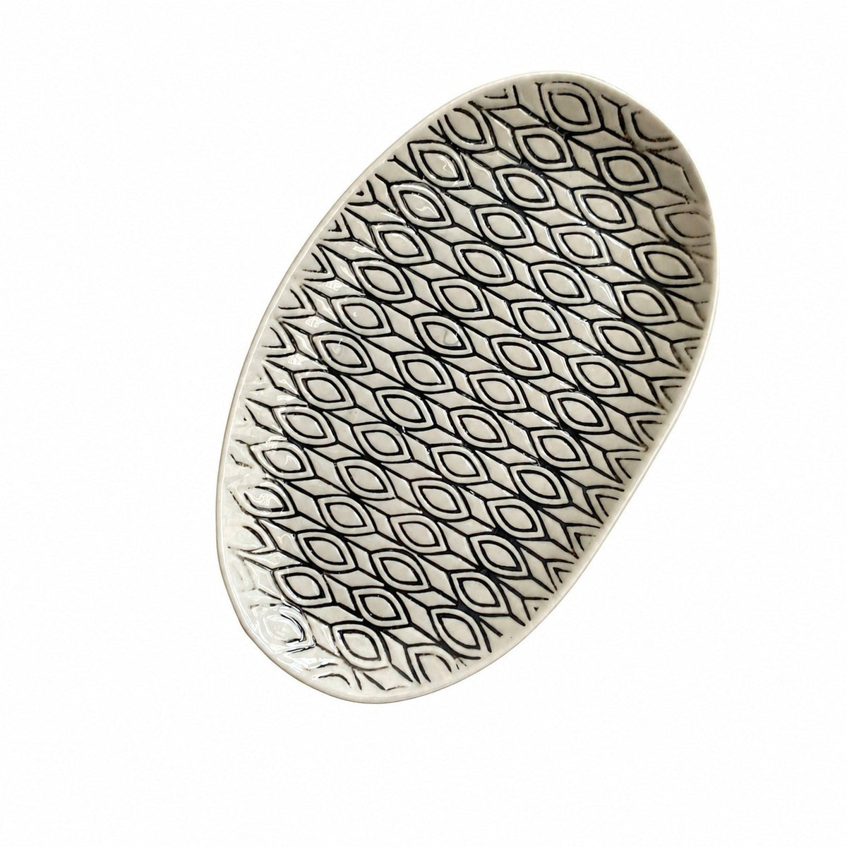 10 Inch Round Ceramic Plate, Dinnerware - product view 3
