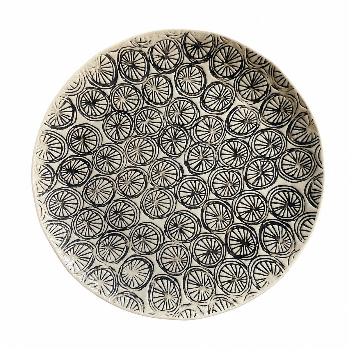 10 Inch Round Ceramic Plate, Dinnerware - product view 5