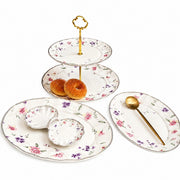 Romantic Floral Petal Ceramic Dessert Dish, 15.5 x 3 cm, Decorative Bowl - product view 5