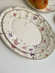 Romantic Floral Petal Ceramic Dessert Dish, 15.5 x 3 cm, Decorative Bowl - detail 3