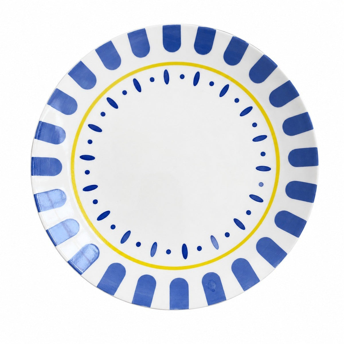 5.75" Ceramic Small Dish, Underglaze Decorative Plate - product view 3