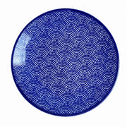 Blue Floral Rose Pattern Ceramic Plate, Decorative Dinnerware - product view 2