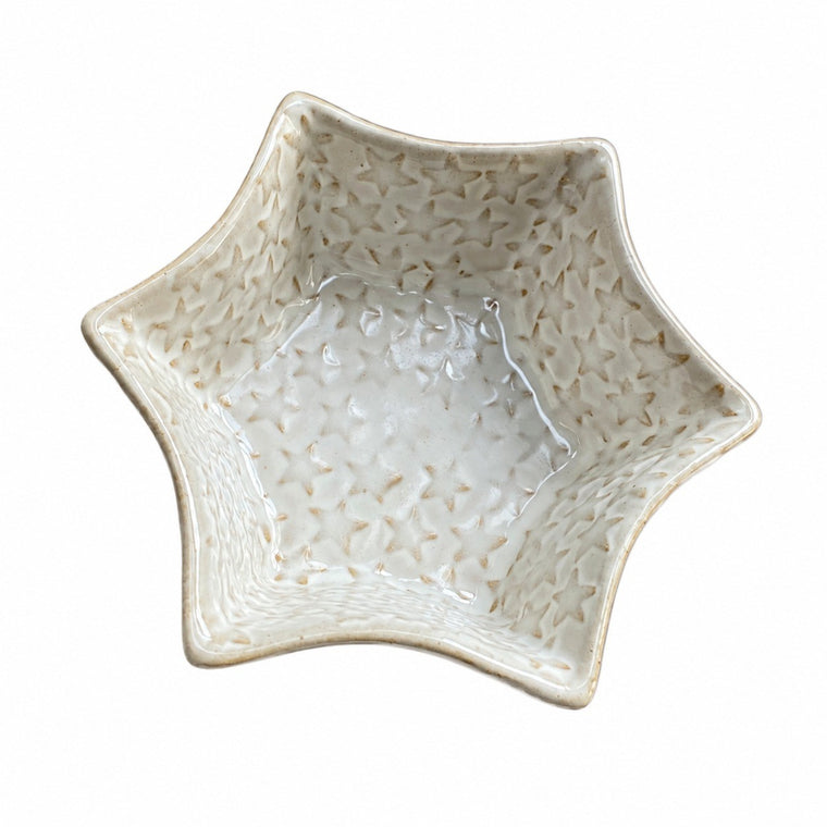Distressed Star Medium Plate, Ceramic Dinnerware - product view 2