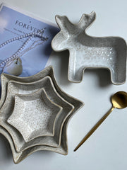 Distressed Star Medium Plate, Ceramic Dinnerware - detail 2