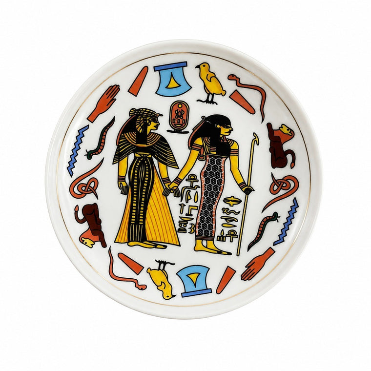 Ceramic Dessert Dish Hatted Minister Design, 12.3cm Plate - product view 1
