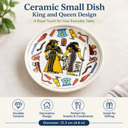 Ceramic Dessert Dish Hatted Minister Design, 12.3cm Plate - detail 1