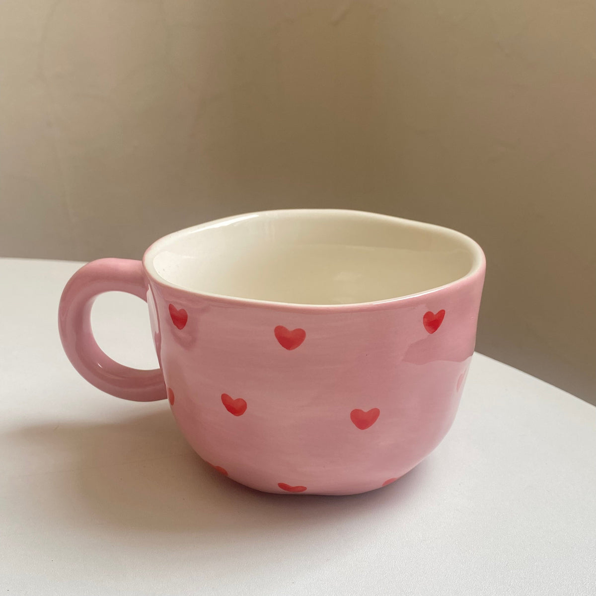 Heart Red Small Ceramic Bowl Dish, 1 Piece, Ceramic, Underglaze Decoration - detail 1