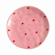 Heart Red Small Ceramic Bowl Dish, 1 Piece, Ceramic, Underglaze Decoration - product view 1