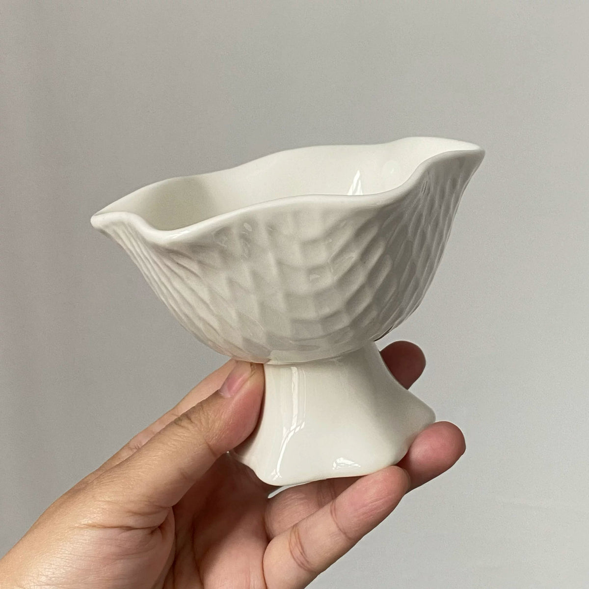 White Ceramic Ice Cream Cup, 11.3 x 8cm - detail 1